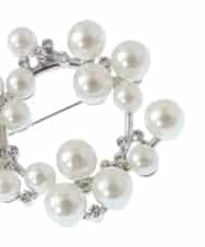 FR2DV94040 MK MICHEL KLEIN(MK ミッシェルクラン) パールブローチ シルバー