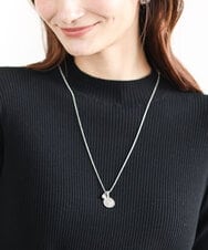 FR2FA20060 MK MICHEL KLEIN(MK ミッシェルクラン) ミニコイントップネックレス シルバー