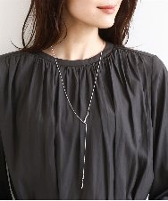 FR2FD10060 MK MICHEL KLEIN(MK ミッシェルクラン) スライドモチーフネックレス シルバー