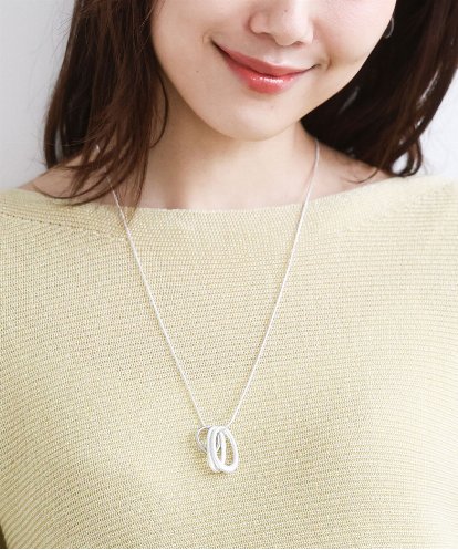 FR2FD21065 MK MICHEL KLEIN リングモチーフロングネックレス