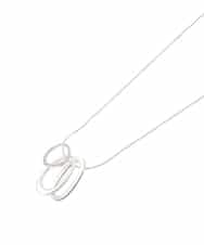 FR2FD21065 MK MICHEL KLEIN(MK ミッシェルクラン) リングモチーフロングネックレス シルバー