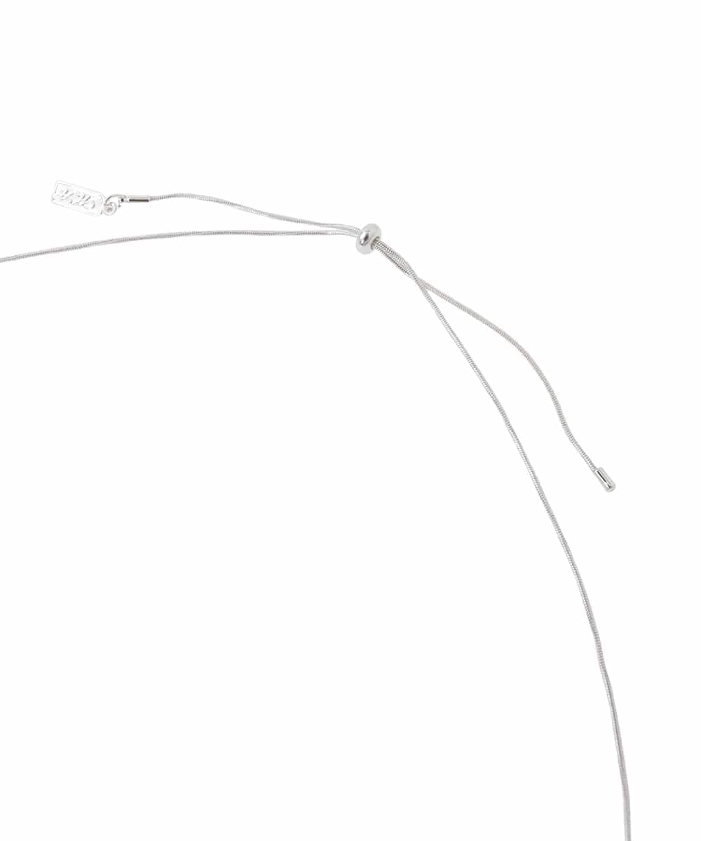 FR2FD21065 MK MICHEL KLEIN(MK ミッシェルクラン) リングモチーフロングネックレス シルバー