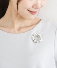 FR2FD33050 MK MICHEL KLEIN(MK ミッシェルクラン) サークルデザインブローチ シルバー