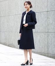 FR2FD90055 MK MICHEL KLEIN(MK ミッシェルクラン) シフォンコサージュ ネイビー