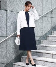 FR2FD90055 MK MICHEL KLEIN(MK ミッシェルクラン) シフォンコサージュ ネイビー