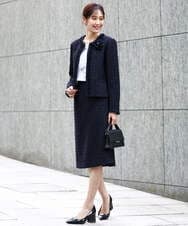 FR2FD90055 MK MICHEL KLEIN(MK ミッシェルクラン) シフォンコサージュ ネイビー