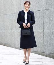 FR2FD90055 MK MICHEL KLEIN(MK ミッシェルクラン) シフォンコサージュ ネイビー