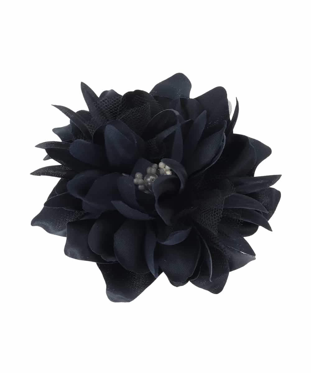 FR2FD90055 MK MICHEL KLEIN(MK ミッシェルクラン) シフォンコサージュ ネイビー