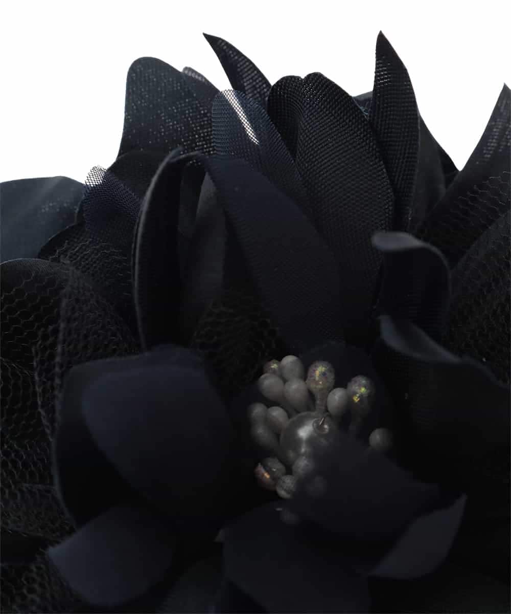 FR2FD90055 MK MICHEL KLEIN(MK ミッシェルクラン) シフォンコサージュ ネイビー