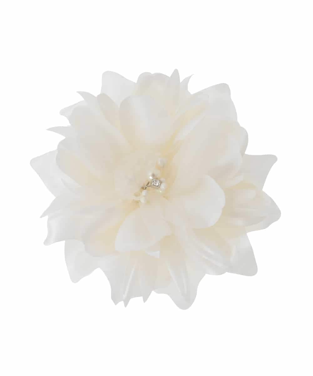 FR2FD90055 MK MICHEL KLEIN(MK ミッシェルクラン) シフォンコサージュ ホワイト