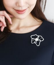 FR2FD91045 MK MICHEL KLEIN(MK ミッシェルクラン) フラワーモチーフブローチ シルバー