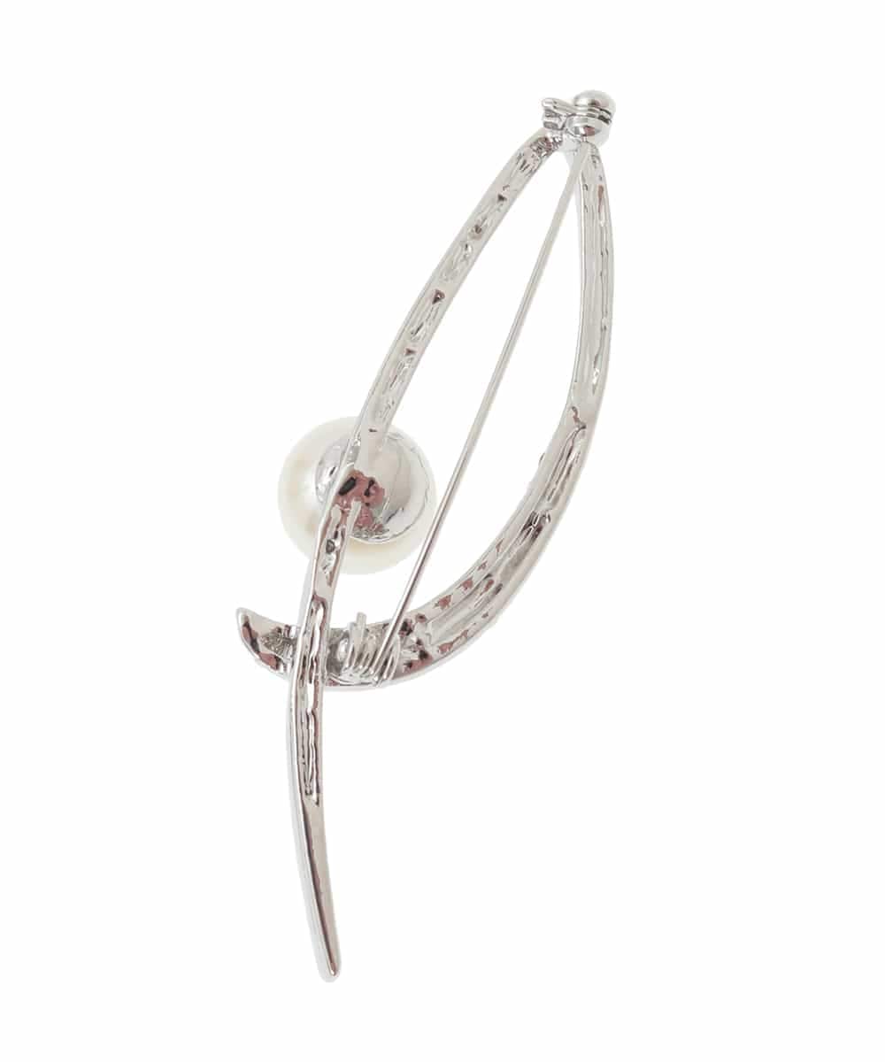 FR2FD92045 MK MICHEL KLEIN(MK ミッシェルクラン) リーフモチーフブローチ シルバー