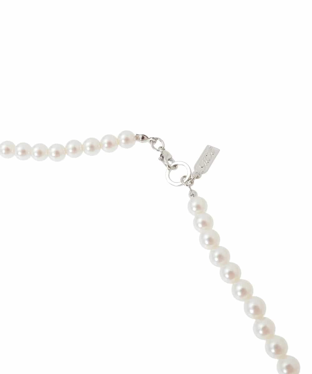 FR2FD94050 MK MICHEL KLEIN(MK ミッシェルクラン) ロングパールネックレス シルバー