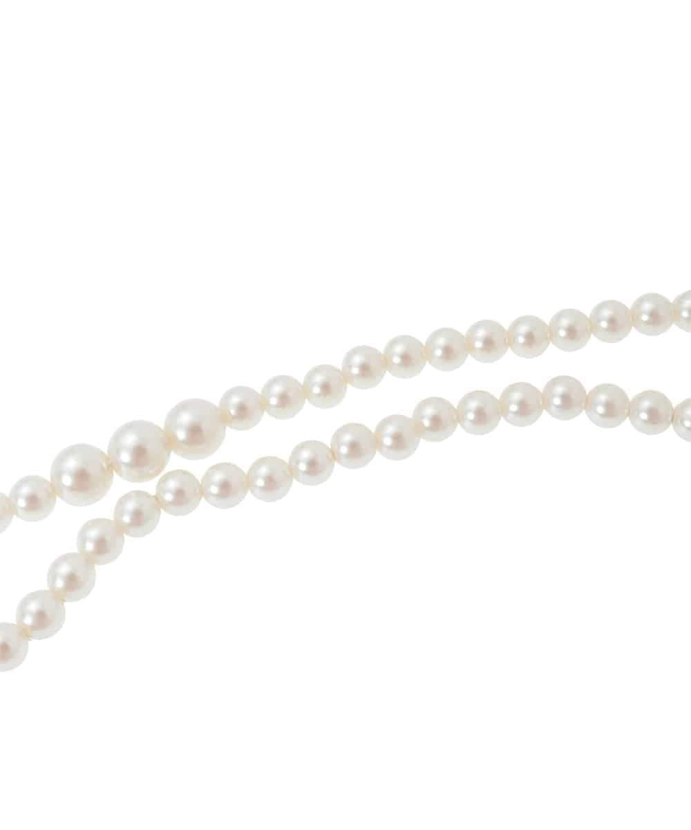 FR2FD94050 MK MICHEL KLEIN(MK ミッシェルクラン) ロングパールネックレス シルバー