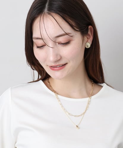 FR2JA21060 MK MICHEL KLEIN 2連ショートネックレス