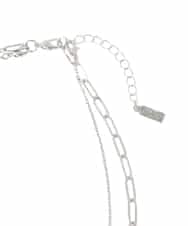 FR2JA21060 MK MICHEL KLEIN(MK ミッシェルクラン) 2連ショートネックレス シルバー