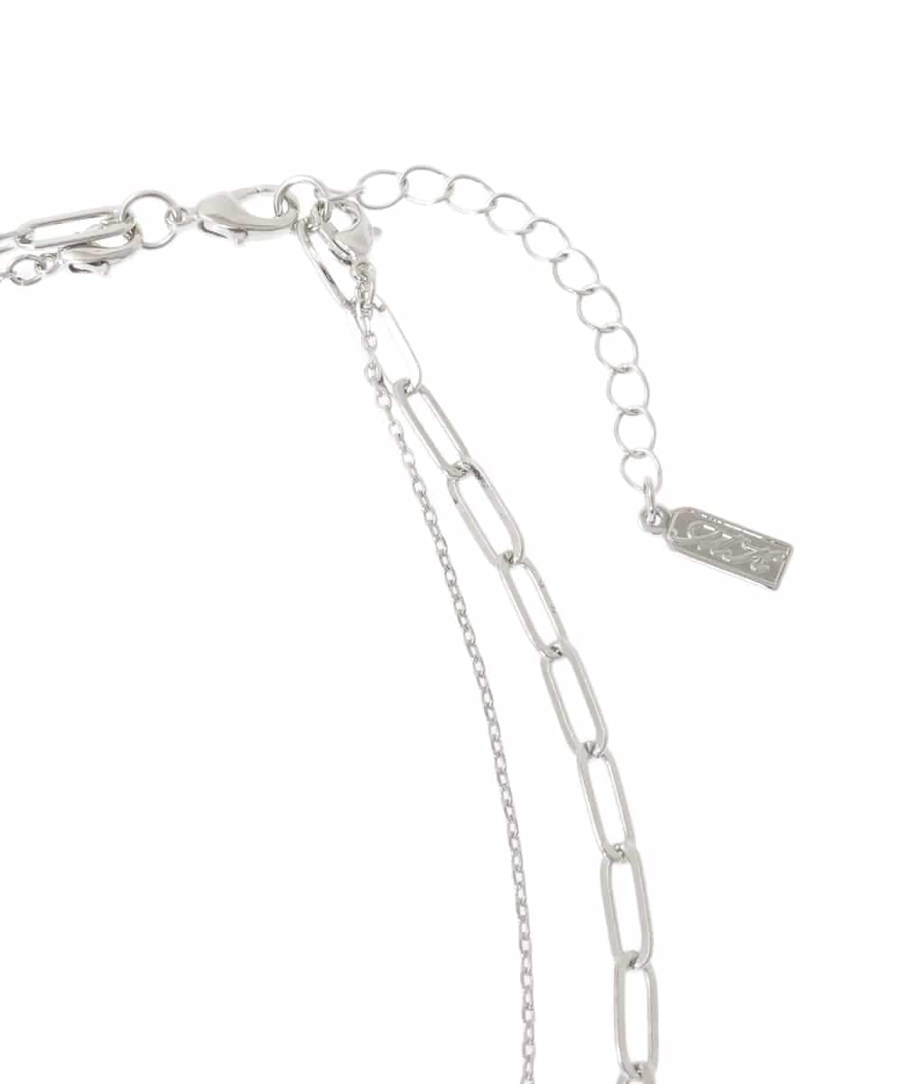 FR2JA21060 MK MICHEL KLEIN(MK ミッシェルクラン) 2連ショートネックレス シルバー