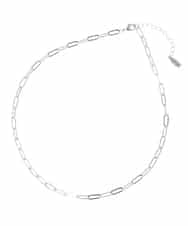 FR2JA21060 MK MICHEL KLEIN(MK ミッシェルクラン) 2連ショートネックレス シルバー