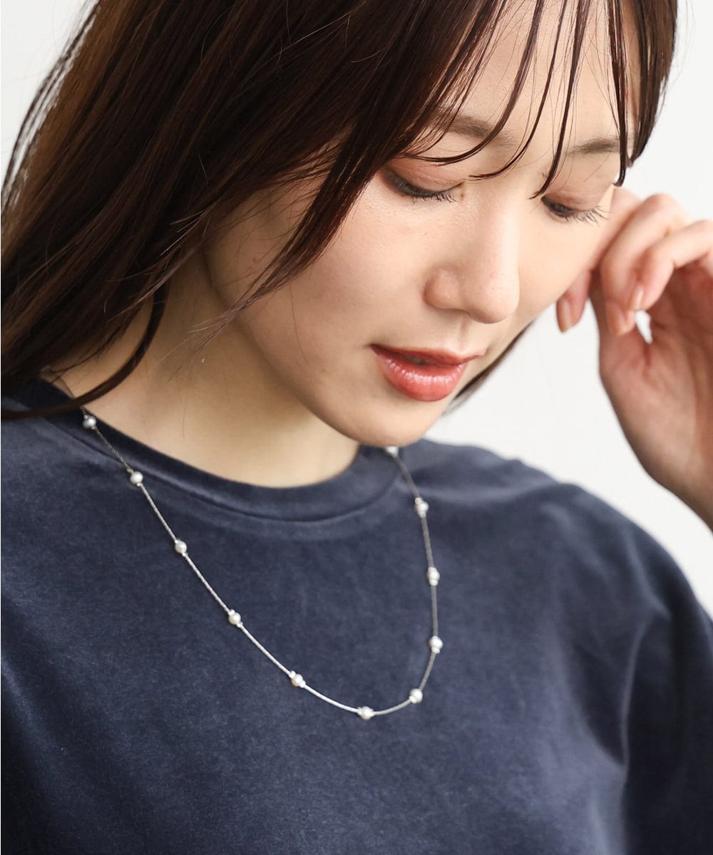 FR2JD21065 MK MICHEL KLEIN(MK ミッシェルクラン) 3wayフェイクパールロングネックレス ゴールド
