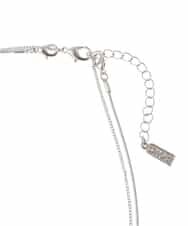 FR2JS22055 MK MICHEL KLEIN(MK ミッシェルクラン) 2連ショートネックレス/ニッケルフリー シルバー