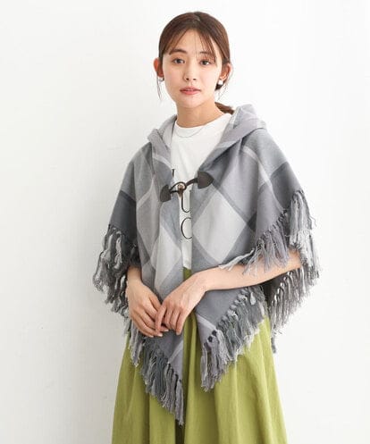 ミッシェルクラン　ポンチョ　ベージュ MK MICHEL KLEIN（MK ミッシェルクラン）のグッズ・小物