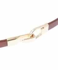 FR4AS25055 MK MICHEL KLEIN(MK ミッシェルクラン) フックベルト ブラウン