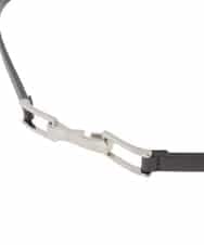 FR4FD20070 MK MICHEL KLEIN(MK ミッシェルクラン) フロントフックバックル ナローベルト ブラウン