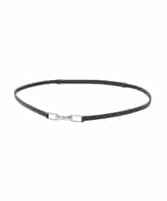 FR4FD20070 MK MICHEL KLEIN(MK ミッシェルクラン) フロントフックバックル ナローベルト ブラック