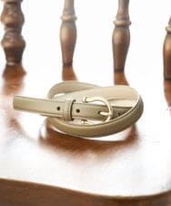 FR4GD01054 MK MICHEL KLEIN(MK ミッシェルクラン) 馬蹄バックルベルト ベージュ