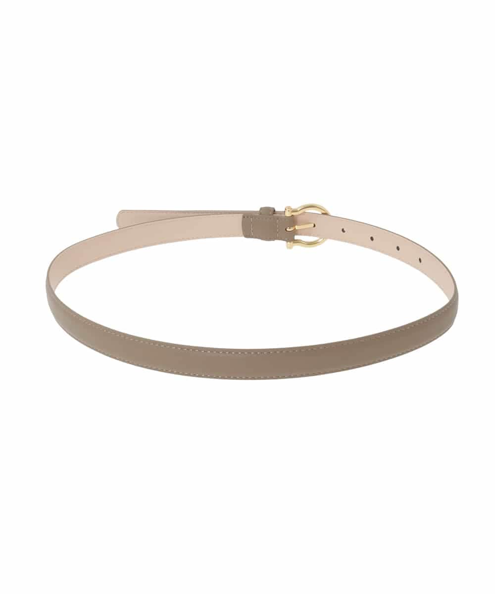 FR4GD01054 MK MICHEL KLEIN(MK ミッシェルクラン) 馬蹄バックルベルト ベージュ