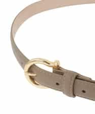 FR4GD01054 MK MICHEL KLEIN(MK ミッシェルクラン) 馬蹄バックルベルト ベージュ