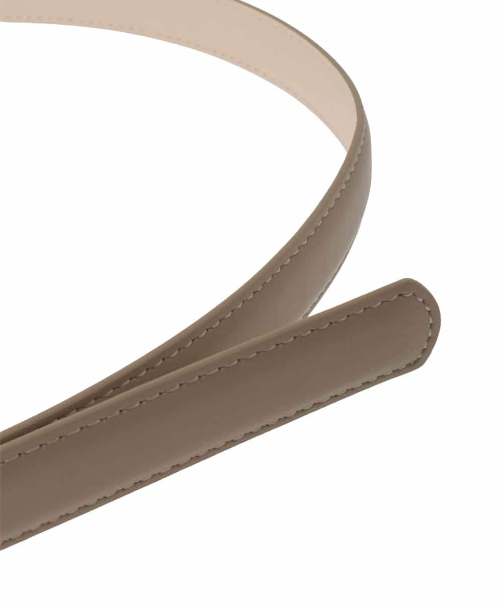 FR4GD01054 MK MICHEL KLEIN(MK ミッシェルクラン) 馬蹄バックルベルト ベージュ