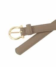 FR4GD01054 MK MICHEL KLEIN(MK ミッシェルクラン) 馬蹄バックルベルト ベージュ