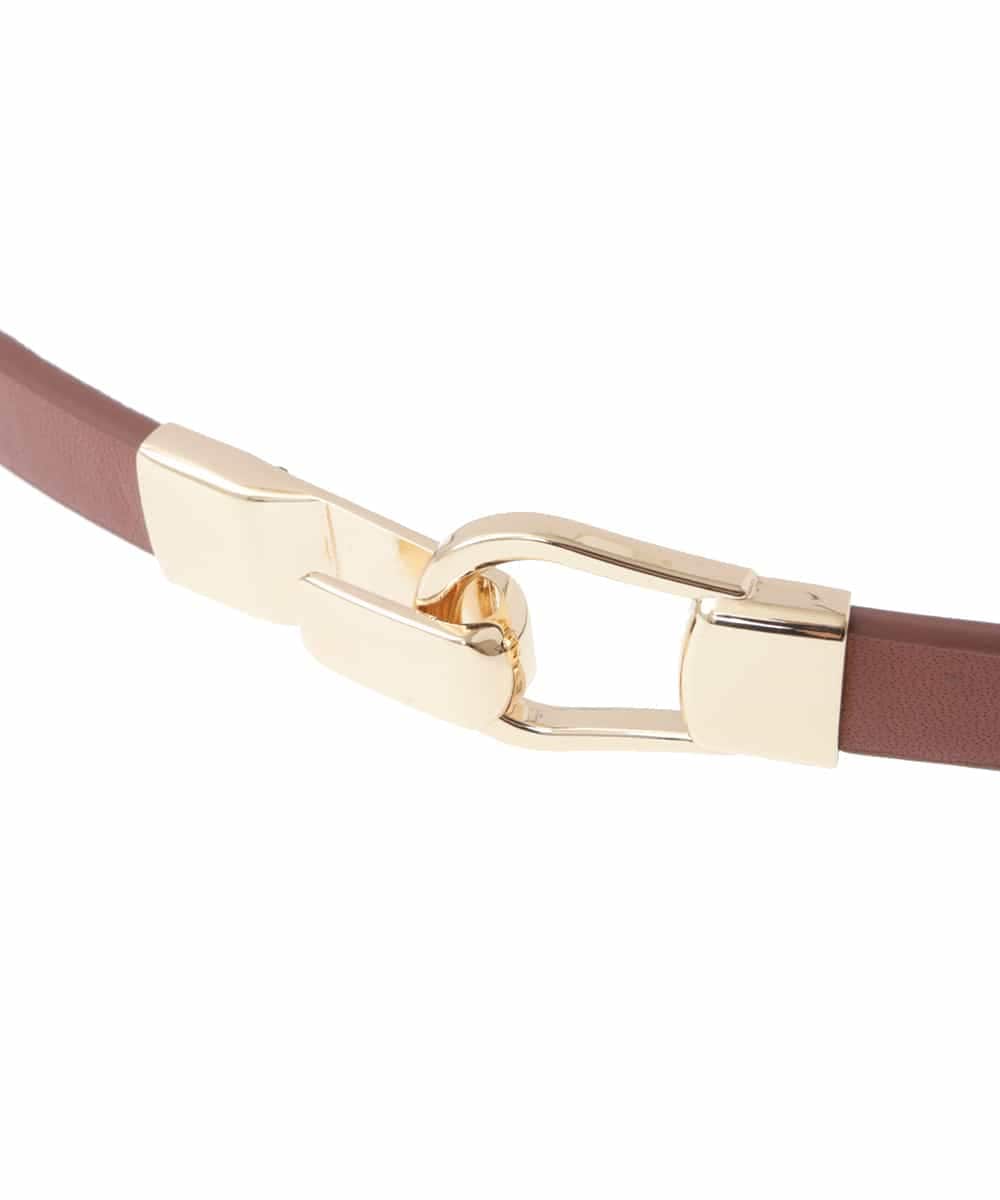 FR4GS25055 MK MICHEL KLEIN(MK ミッシェルクラン) フックベルト ブラウン