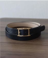 FR4JD21050 MK MICHEL KLEIN(MK ミッシェルクラン) スクエアバックルベルト ブラック