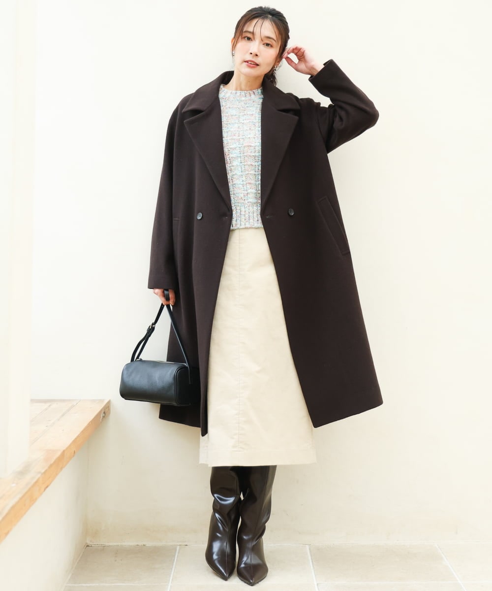 FR5AG40180 MK MICHEL KLEIN(MK ミッシェルクラン) シュリンクレザーショルダーバッグ グレー
