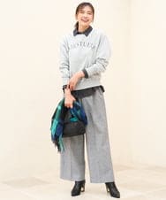 FR5AG40180 MK MICHEL KLEIN(MK ミッシェルクラン) シュリンクレザーショルダーバッグ グレー