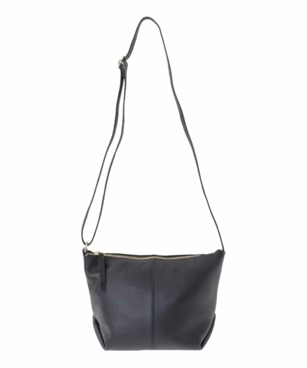 FR5GD01130 MK MICHEL KLEIN(MK ミッシェルクラン) シュリングレザー台形ショルダーバッグ シルバー