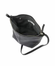 FR5GD01130 MK MICHEL KLEIN(MK ミッシェルクラン) シュリングレザー台形ショルダーバッグ シルバー