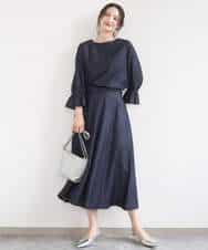 FR5GD01130 MK MICHEL KLEIN(MK ミッシェルクラン) シュリングレザー台形ショルダーバッグ シルバー