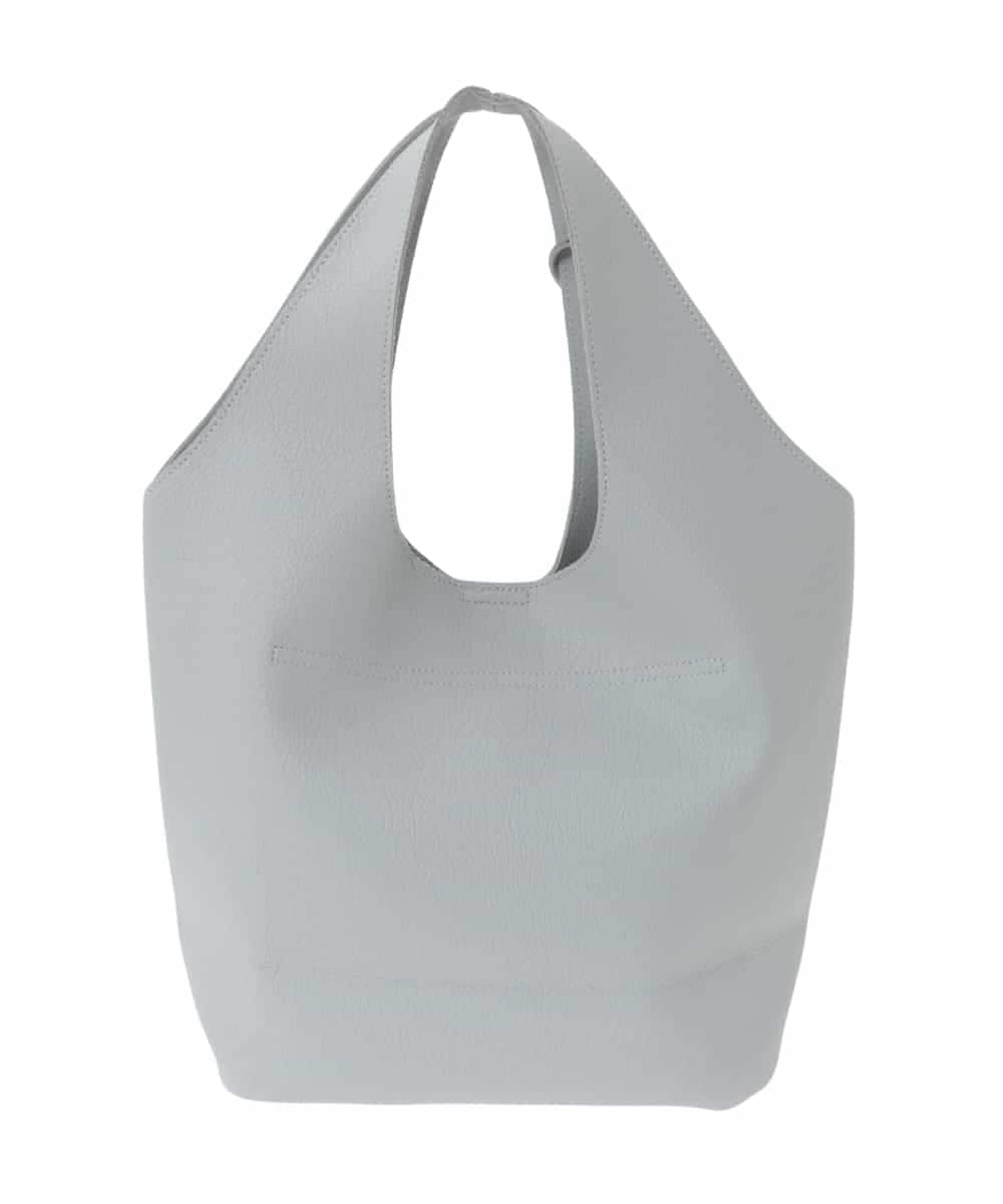 FR5GD02110 MK MICHEL KLEIN(MK ミッシェルクラン) [A4収納可]リングチャーム付きトートバッグ ライトグレー