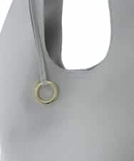 FR5GD02110 MK MICHEL KLEIN(MK ミッシェルクラン) [A4収納可]リングチャーム付きトートバッグ ライトグレー