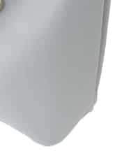 FR5GD02110 MK MICHEL KLEIN(MK ミッシェルクラン) [A4収納可]リングチャーム付きトートバッグ ライトグレー