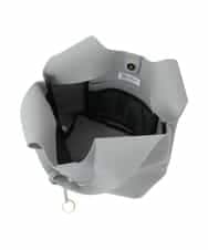 FR5GD02110 MK MICHEL KLEIN(MK ミッシェルクラン) [A4収納可]リングチャーム付きトートバッグ ライトグレー