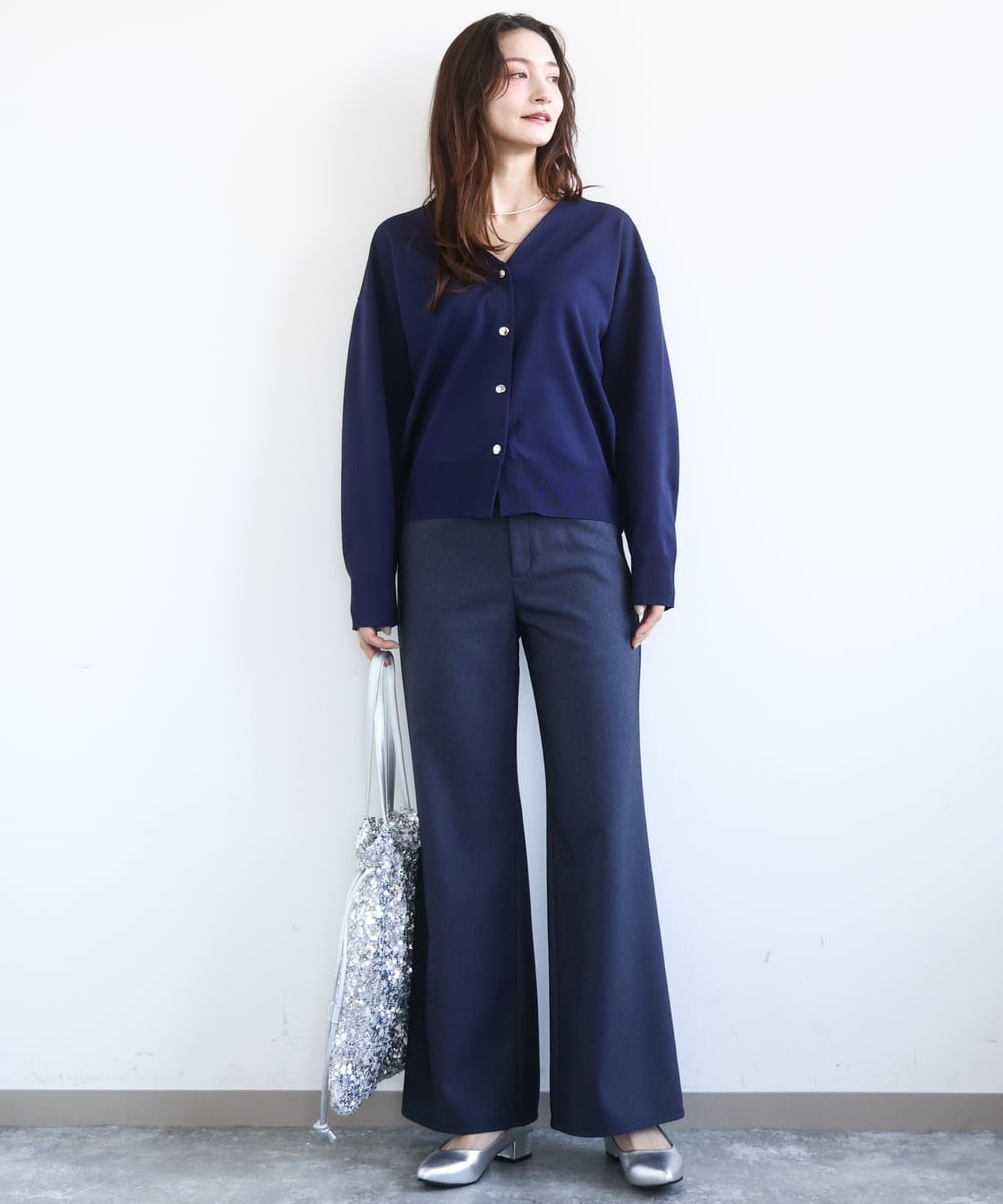 FR5GD03100 MK MICHEL KLEIN(MK ミッシェルクラン) スパンコール2WAYトートバッグ シルバー