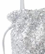 FR5GD03100 MK MICHEL KLEIN(MK ミッシェルクラン) スパンコール2WAYトートバッグ シルバー