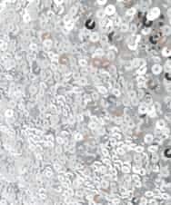 FR5GD03100 MK MICHEL KLEIN(MK ミッシェルクラン) スパンコール2WAYトートバッグ シルバー