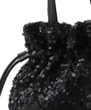 FR5GD03100 MK MICHEL KLEIN(MK ミッシェルクラン) スパンコール2WAYトートバッグ シルバー