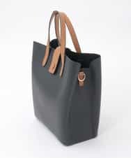 FR5GD04120 MK MICHEL KLEIN(MK ミッシェルクラン) 2wayスクエアトートバッグ ブラック