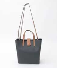 FR5GD04120 MK MICHEL KLEIN(MK ミッシェルクラン) 2wayスクエアトートバッグ ブラック